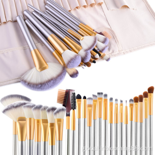 Professional Makeup Brush Set Professional Gold 24 Private Label Makeup Brush Set Supplier